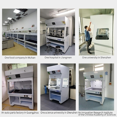 Emanações Ductless laminares Hood Cabinets de Hood Cupboard PP das emanações do laboratório