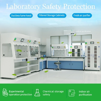 Emanações químicas Ductless Hood Safety Mobile Fume Cupboard para o laboratório