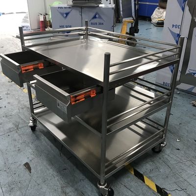 Fabricante Trolley de aço inoxidável para deslizamento fácil