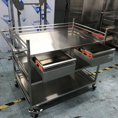 Fabricante Trolley de aço inoxidável para deslizamento fácil
