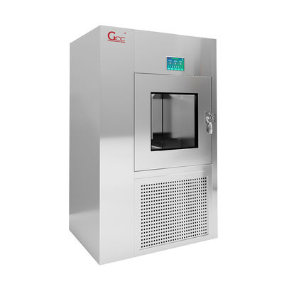 Janela de transferência de aço inoxidável de alta eficiência de laboratório / caixa de passagem de sala limpa / caixa de transferência de chuveiro de ar