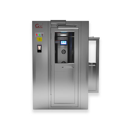 Fluxo de ar automático manual personalizado do chuveiro de ar da sala de limpeza que divide a cabine