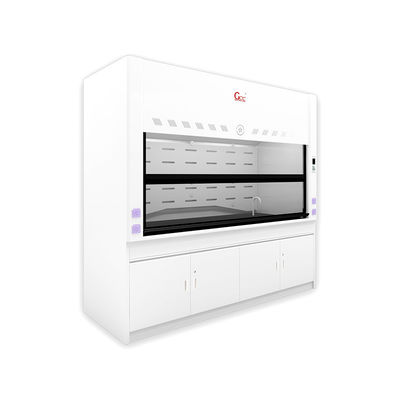 Capuz de fumo de laboratório resistente a ácidos e álcalis Capuz de escape de laboratório personalizado Ventilação de capuz de fumo