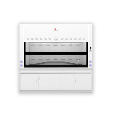Capuz de fumo de laboratório resistente a ácidos e álcalis Capuz de escape de laboratório personalizado Ventilação de capuz de fumo