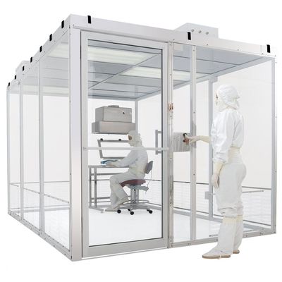 Sistemas modulares simples da sala de limpeza de 220V 50HZ com a anti cortina estática