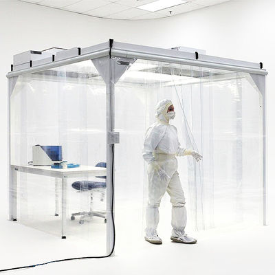 Sistemas modulares simples da sala de limpeza de 220V 50HZ com a anti cortina estática