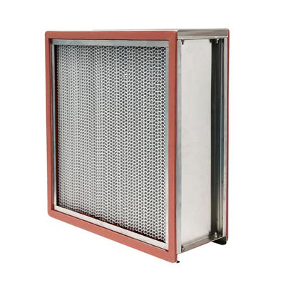filtro de alta temperatura de 250m3/H 400degree H14 Hepa com chicana
