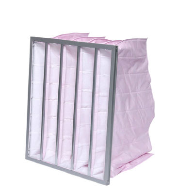 Resistência da alta temperatura do filtro de ar do saco do bolso de F7 F8 1700m3/H multi