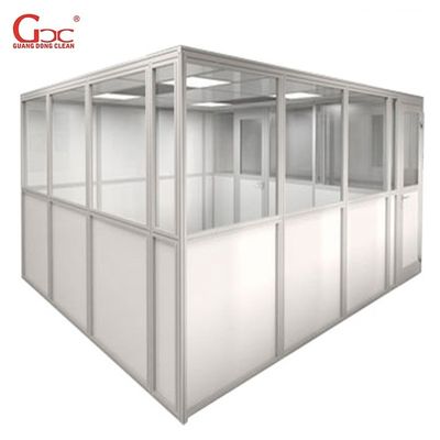 Sala de limpeza da casa pré-fabricada da classe 1K 50m2 9pcs FFU/sala de limpeza de Hardwall