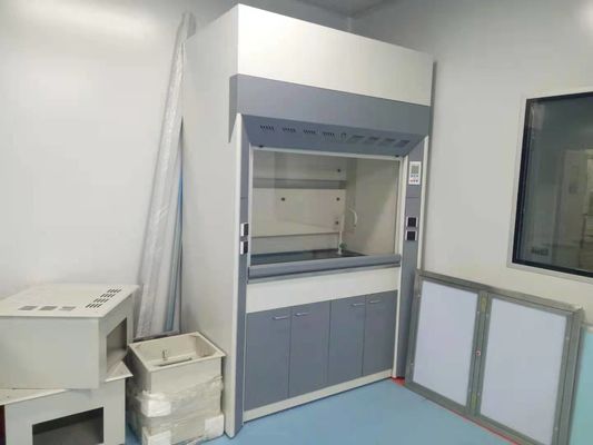 emanações de aço completas Hood Alkali Resistant 1200m3/H dos Pp do laboratório do ruído 65dB