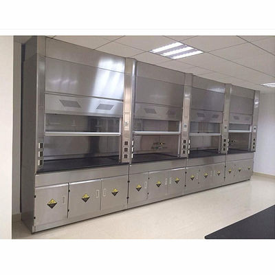 emanações de aço completas Hood Alkali Resistant 1200m3/H dos Pp do laboratório do ruído 65dB