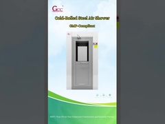 Placa de frio exterior revestida com motor de alto fluxo de ar e gabinete interno de chuveiro de ar de aço inoxidável